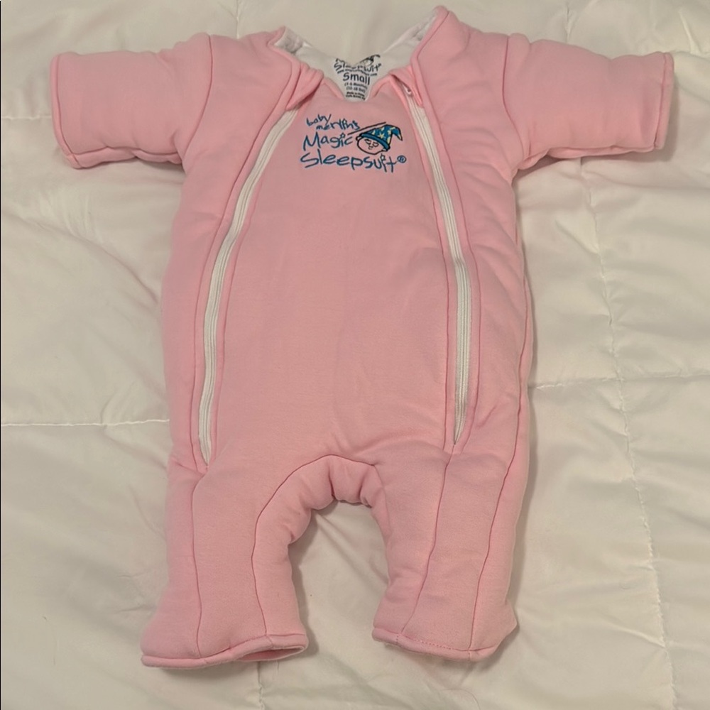 NWOT Magic Sleepsuit Pink Baby Footie
